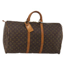 LOUIS VUITTON Monogram Keepall 55 Boston Bag M41424 LV Auth 188491-1