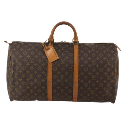 LOUIS VUITTON Monogram Keepall 55 Boston Bag M41424 LV Auth 188491 - 0