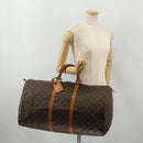LOUIS VUITTON Monogram Keepall 55 Boston Bag M41424 LV Auth 188491-22