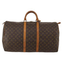 LOUIS VUITTON Monogram Keepall 55 Boston Bag M41424 LV Auth 188491-3