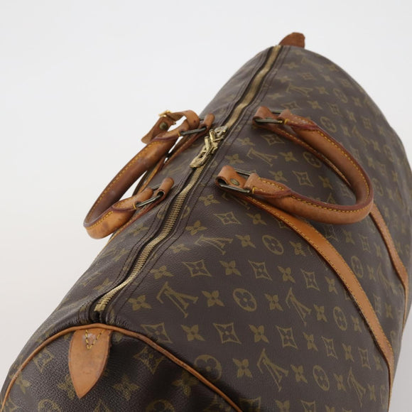 LOUIS VUITTON Monogram Keepall 55 Boston Bag M41424 LV Auth 188491