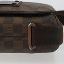LOUIS VUITTON Damier Ebene Brooklyn PM Shoulder Bag N51210 LV Auth 188492-6