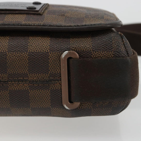 LOUIS VUITTON Damier Ebene Brooklyn PM Shoulder Bag N51210 LV Auth 188492