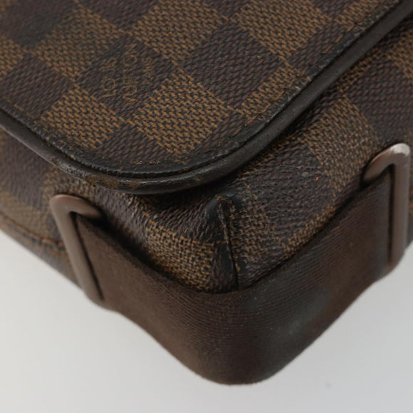 LOUIS VUITTON Damier Ebene Brooklyn PM Shoulder Bag N51210 LV Auth 188492