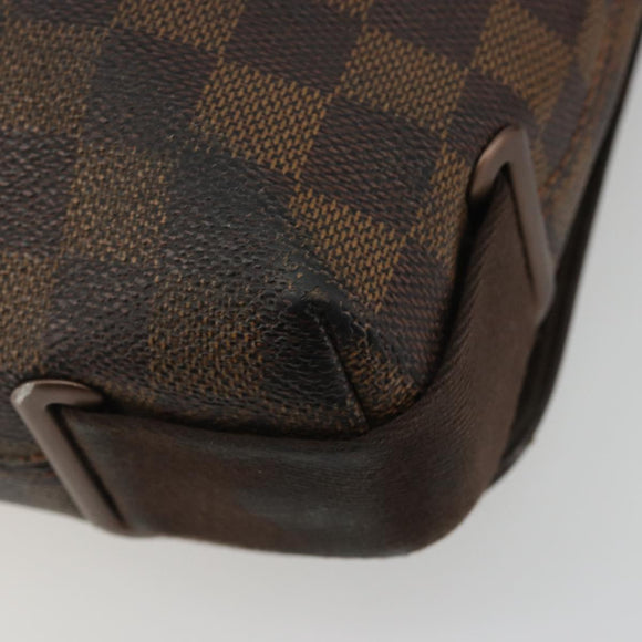 LOUIS VUITTON Damier Ebene Brooklyn PM Shoulder Bag N51210 LV Auth 188492