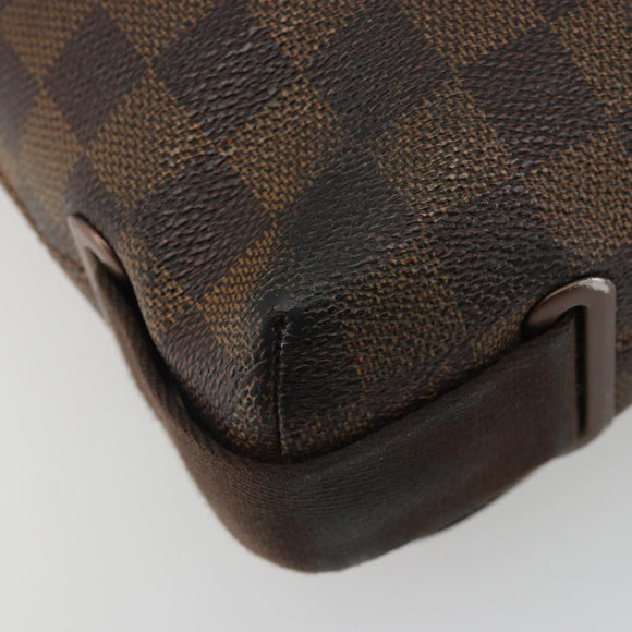 LOUIS VUITTON Damier Ebene Brooklyn PM Shoulder Bag N51210 LV Auth 188492