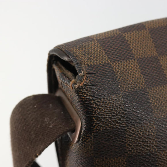 LOUIS VUITTON Damier Ebene Brooklyn PM Shoulder Bag N51210 LV Auth 188492