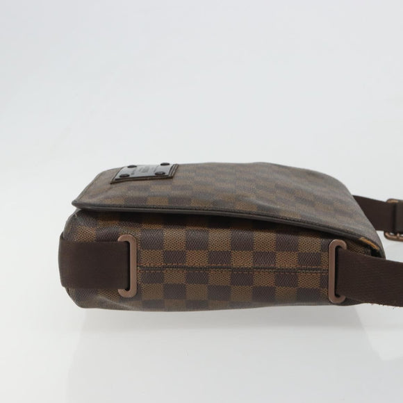 LOUIS VUITTON Damier Ebene Brooklyn PM Shoulder Bag N51210 LV Auth 188492