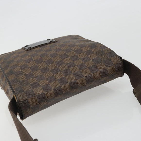 LOUIS VUITTON Damier Ebene Brooklyn PM Shoulder Bag N51210 LV Auth 188492