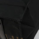 FENDI Hand Bag Canvas Black Gold Auth 188494A-12