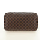LOUIS VUITTON Damier Ebene Speedy Bandouliere 35 Hand Bag N41366 Auth 188496SAV-12