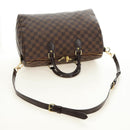 LOUIS VUITTON Damier Ebene Speedy Bandouliere 35 Hand Bag N41366 Auth 188496SAV-9