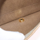 Christian Dior Chain Shoulder Bag Leather Beige Gold Auth 188501-12