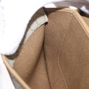 Christian Dior Chain Shoulder Bag Leather Beige Gold Auth 188501-19