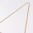 Christian Dior Chain Shoulder Bag Leather Beige Gold Auth 188501-8