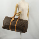 LOUIS VUITTON Monogram Keepall 55 Boston Bag M41424 LV Auth 188502SAV-24