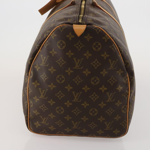 LOUIS VUITTON Monogram Keepall 55 Boston Bag M41424 LV Auth 188502SAV