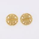 NINA RICCI Givenchy Calvin Klein MCM Earring metal 5 Set Gold Auth 188503-11