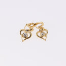 NINA RICCI Givenchy Calvin Klein MCM Earring metal 5 Set Gold Auth 188503-15