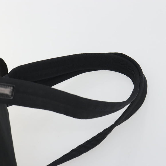 PRADA Backpack Nylon Black Silver Auth 188504