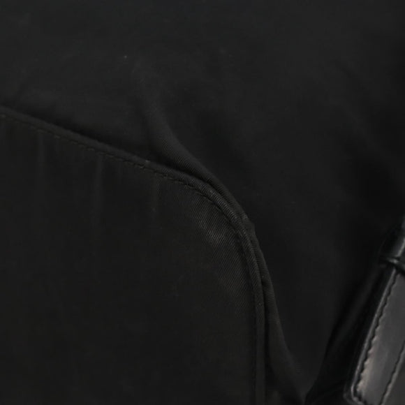PRADA Backpack Nylon Black Silver Auth 188504