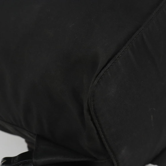 PRADA Backpack Nylon Black Silver Auth 188504