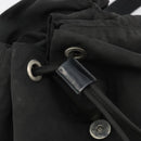 PRADA Backpack Nylon Black Silver Auth 188504-10