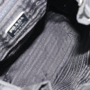 PRADA Backpack Nylon Black Silver Auth 188504-11