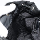 PRADA Backpack Nylon Black Silver Auth 188504-24