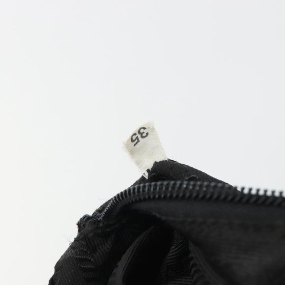 PRADA Backpack Nylon Black Silver Auth 188504