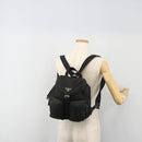 PRADA Backpack Nylon Black Silver Auth 188504-28
