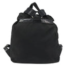 PRADA Backpack Nylon Black Silver Auth 188504-2