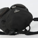 PRADA Backpack Nylon Black Silver Auth 188504-6