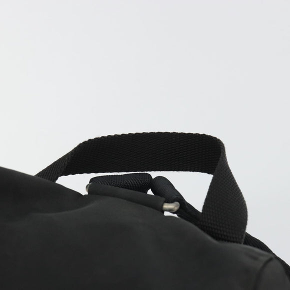PRADA Backpack Nylon Black Silver Auth 188504