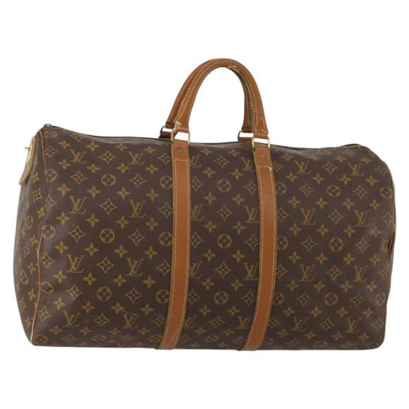 LOUIS VUITTON Monogram Keepall 50 Boston Bag M41426 LV Auth 188505