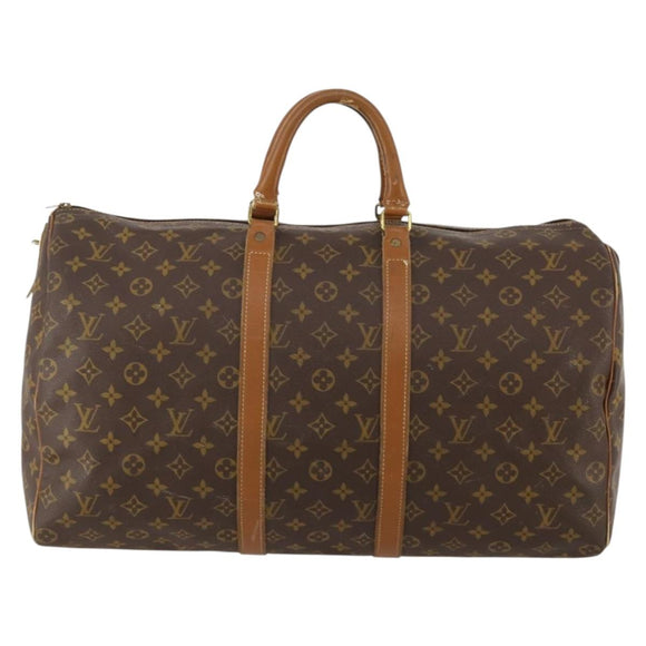 LOUIS VUITTON Monogram Keepall 50 Boston Bag M41426 LV Auth 188505