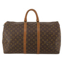 LOUIS VUITTON Monogram Keepall 50 Boston Bag M41426 LV Auth 188505-2