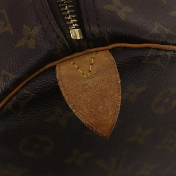 LOUIS VUITTON Monogram Keepall 55 Boston Bag M41424 LV Auth 188507