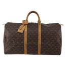 LOUIS VUITTON Monogram Keepall 55 Boston Bag M41424 LV Auth 188507-2