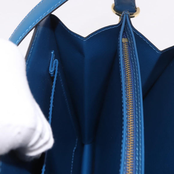 LOUIS VUITTON Epi Capuchin Shoulder Bag Blue M52345 LV Auth 188508
