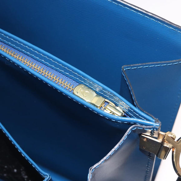 LOUIS VUITTON Epi Capuchin Shoulder Bag Blue M52345 LV Auth 188508