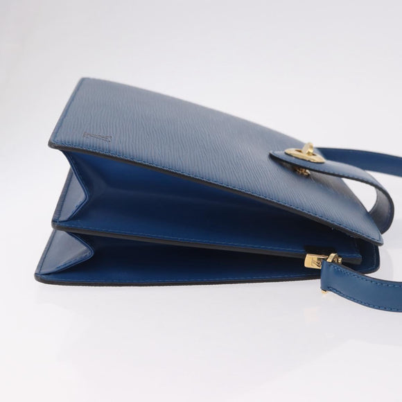 LOUIS VUITTON Epi Capuchin Shoulder Bag Blue M52345 LV Auth 188508