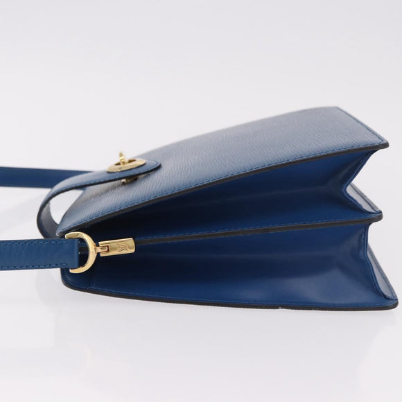 LOUIS VUITTON Epi Capuchin Shoulder Bag Blue M52345 LV Auth 188508