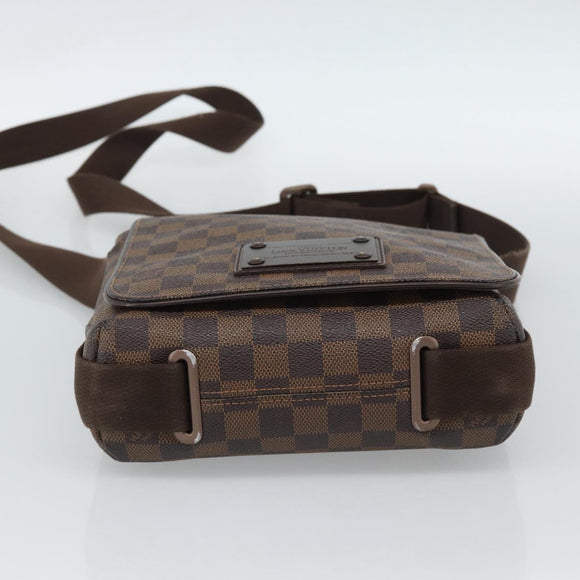 LOUIS VUITTON Damier Ebene Brooklyn PM Shoulder Bag N51210 LV Auth 188513