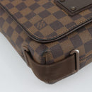 LOUIS VUITTON Damier Ebene Brooklyn PM Shoulder Bag N51210 LV Auth 188513-16