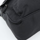 PRADA Shoulder Bag Nylon Black Silver Auth 188514-15