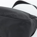 PRADA Shoulder Bag Nylon Black Silver Auth 188514-16