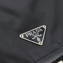 PRADA Shoulder Bag Nylon Black Silver Auth 188514-19