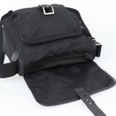 PRADA Shoulder Bag Nylon Black Silver Auth 188514-10