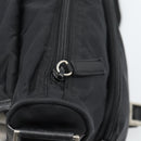 PRADA Shoulder Bag Nylon Black Silver Auth 188514-20